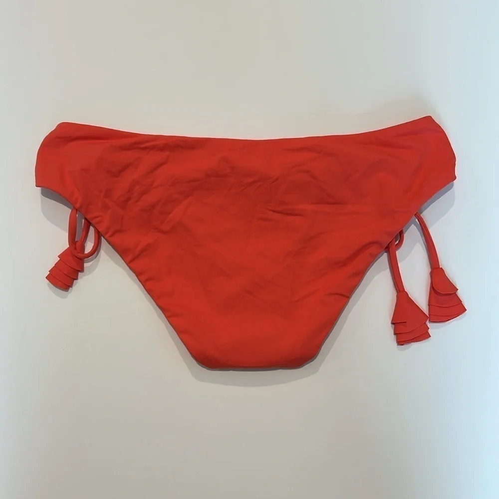 Becca By Rebecca Virtue blood orange bikini swim bottom XS new